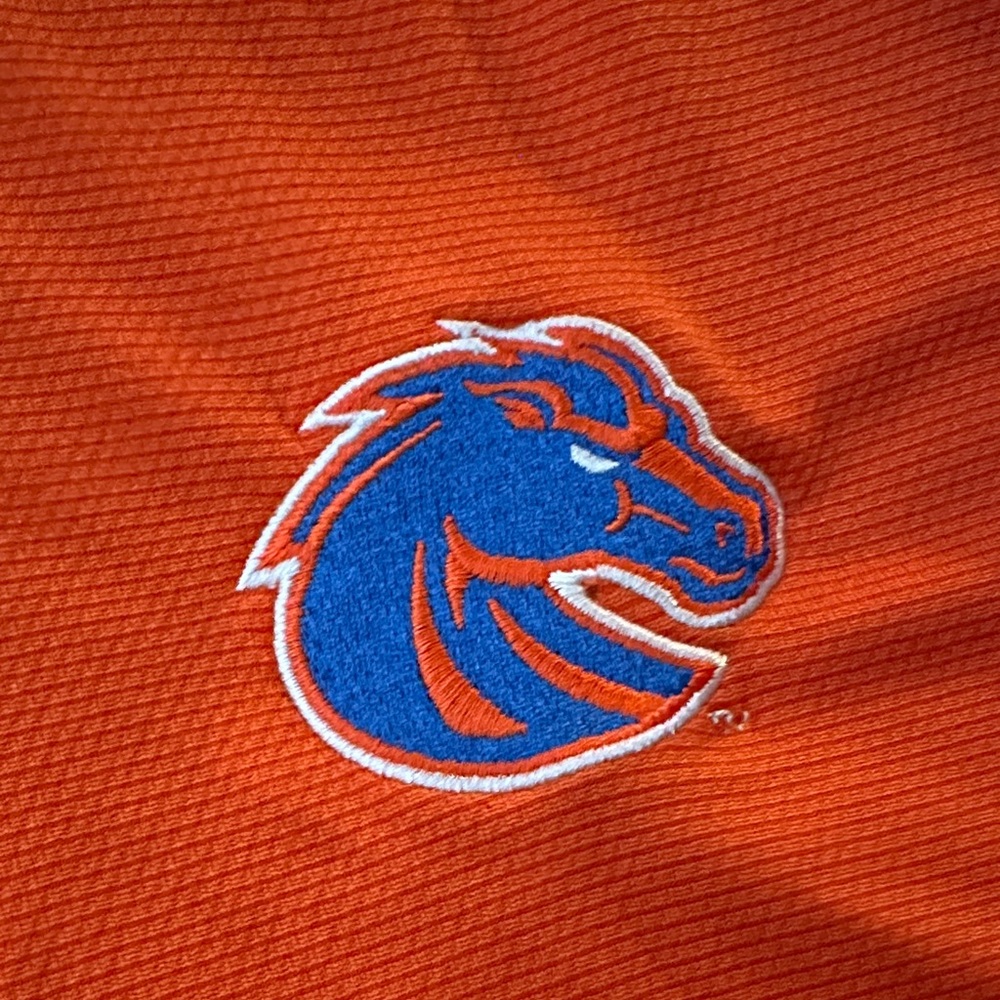 Columbia Golf Boise State Orange Omni-Wick Shotgun 1/4 Zip - Picture 3 of 7